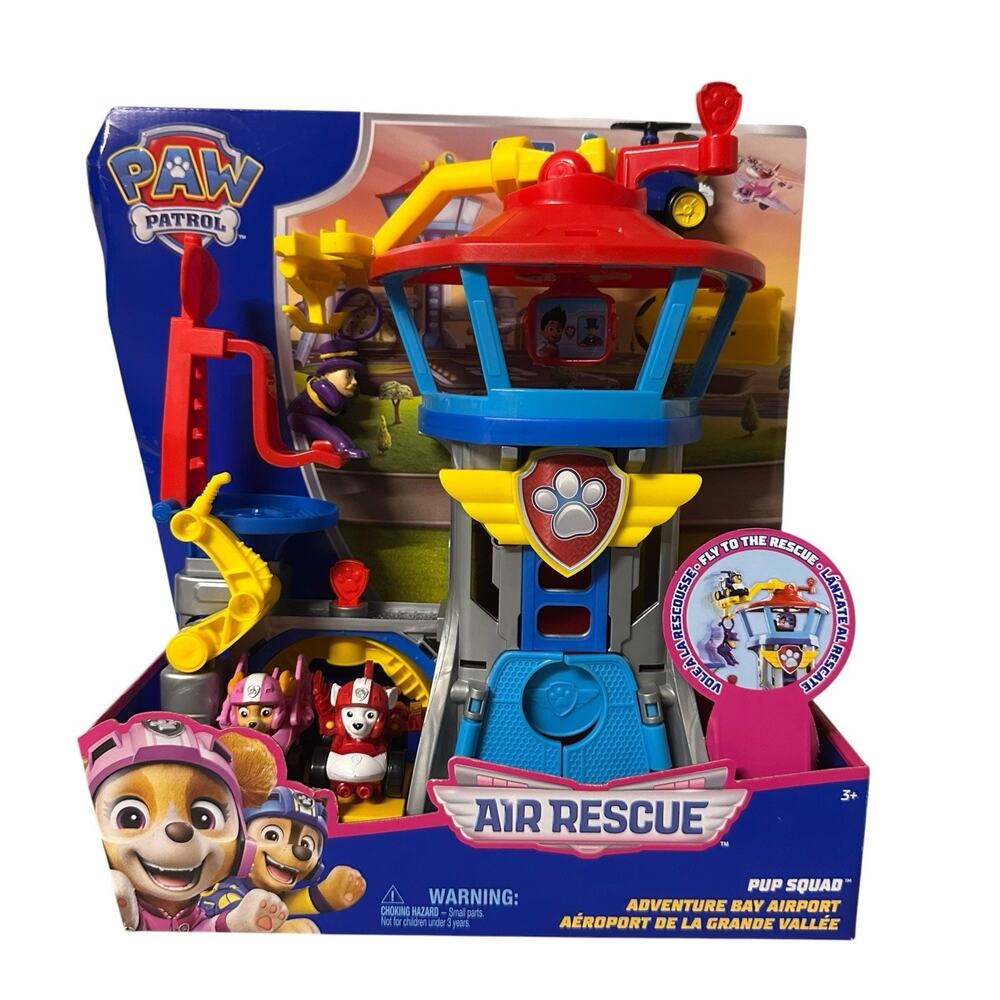 Spin Master PAW Patrol Chase Air Rescue Pup Squad Adventure Bay Airport Playset